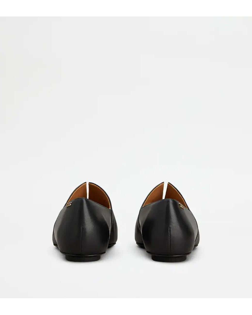 Tod's Black Pointed Flat Ballerinas