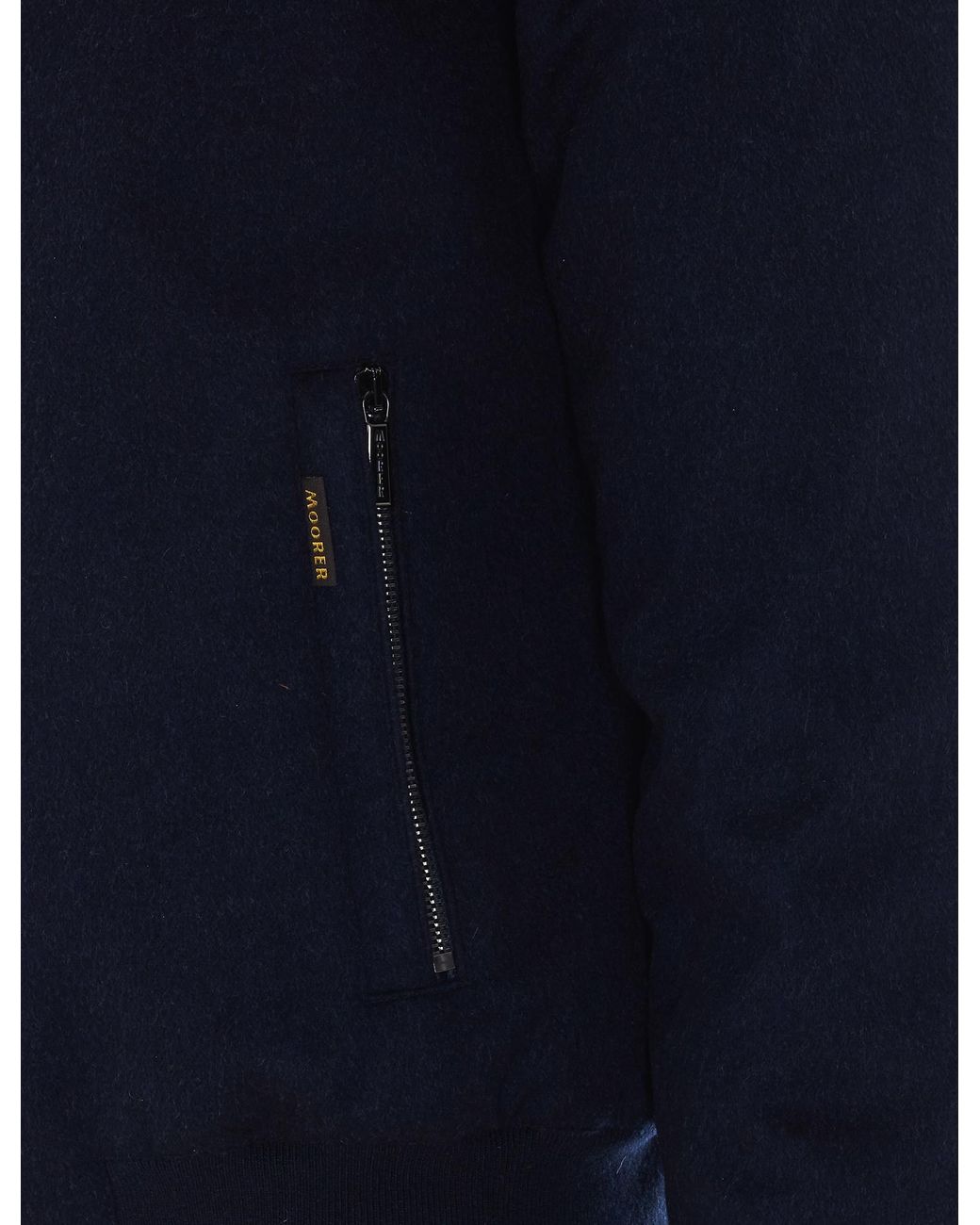 Moorer Blue Oniro Hooded Zip-Up Down Jacket for men