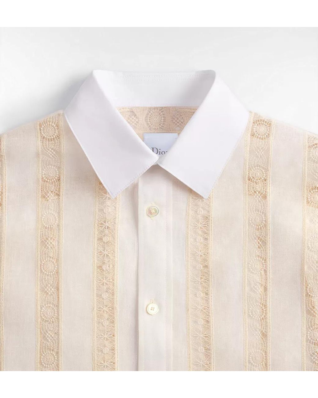 Dior Natural Iviera Embroidered Blouse