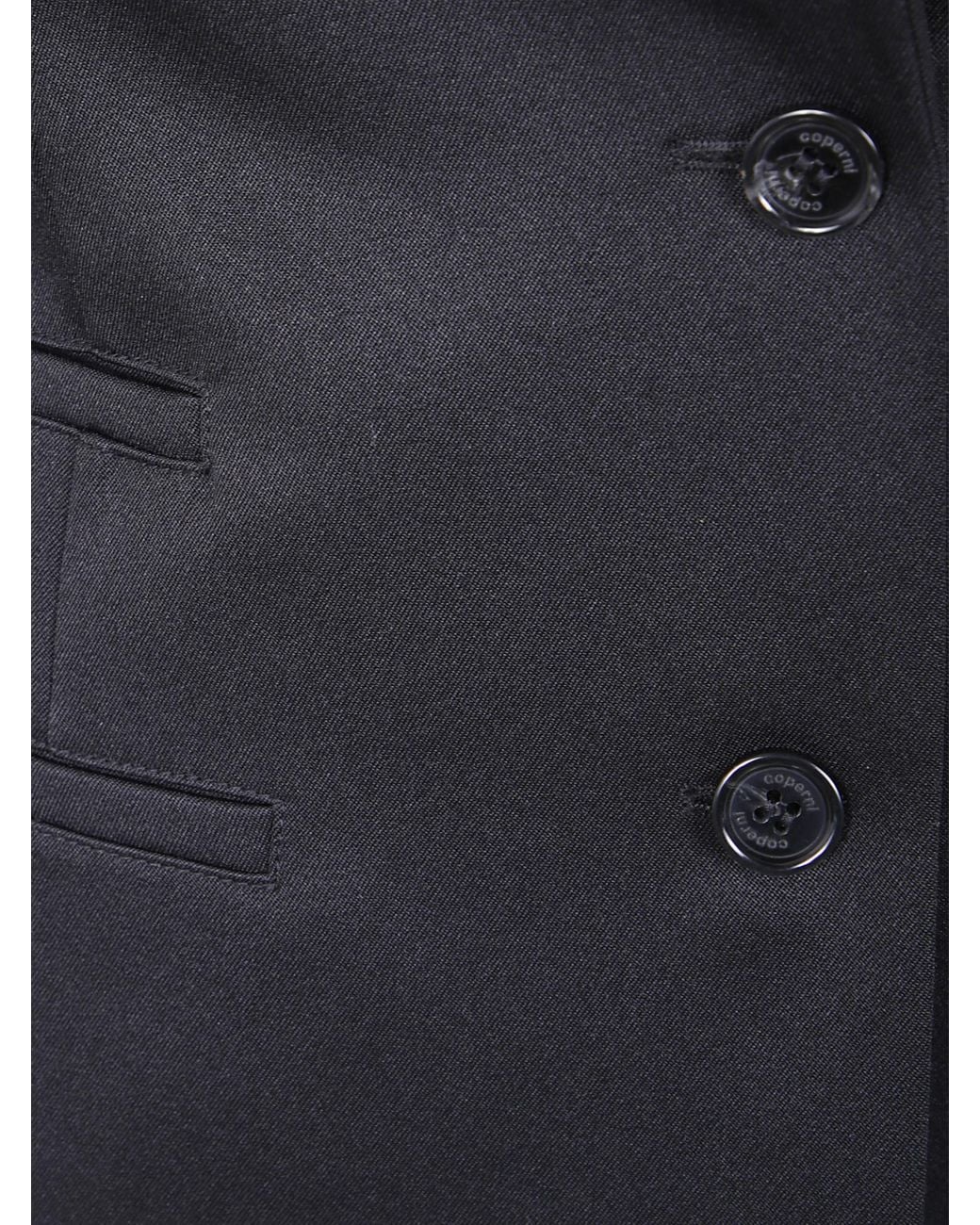 Coperni Blue Hybrid Rib Tailored Jacket