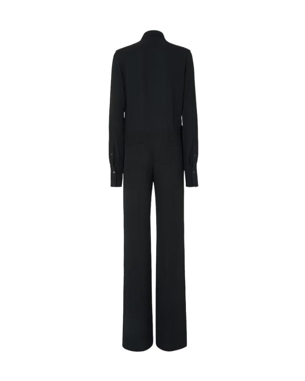 Fendi Black Long-Sleeve Jumpsuit
