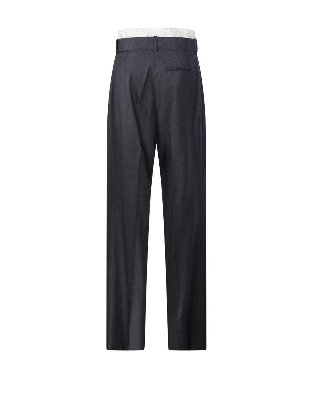 Rohe Blue Casual Trousers With Belt Loops