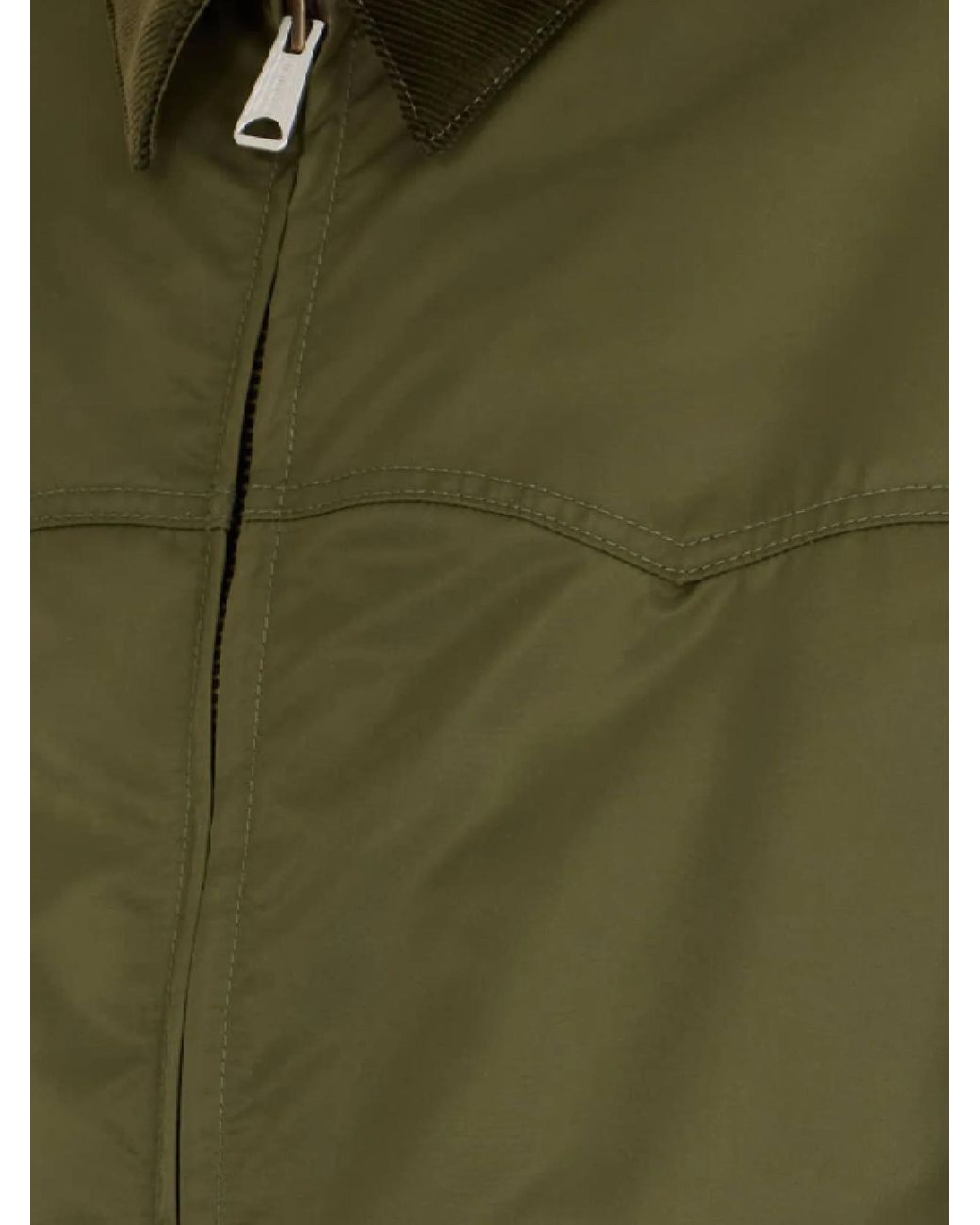 Maison Margiela Green Four Stitches Zip-Up Bomber Jacket for men