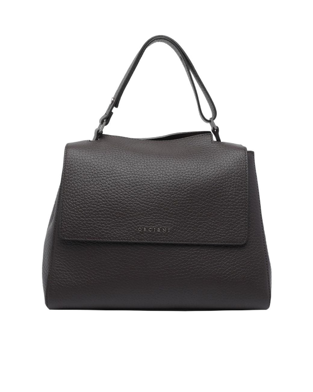 Orciani Black Sveva Top Handle Shoulder Bag