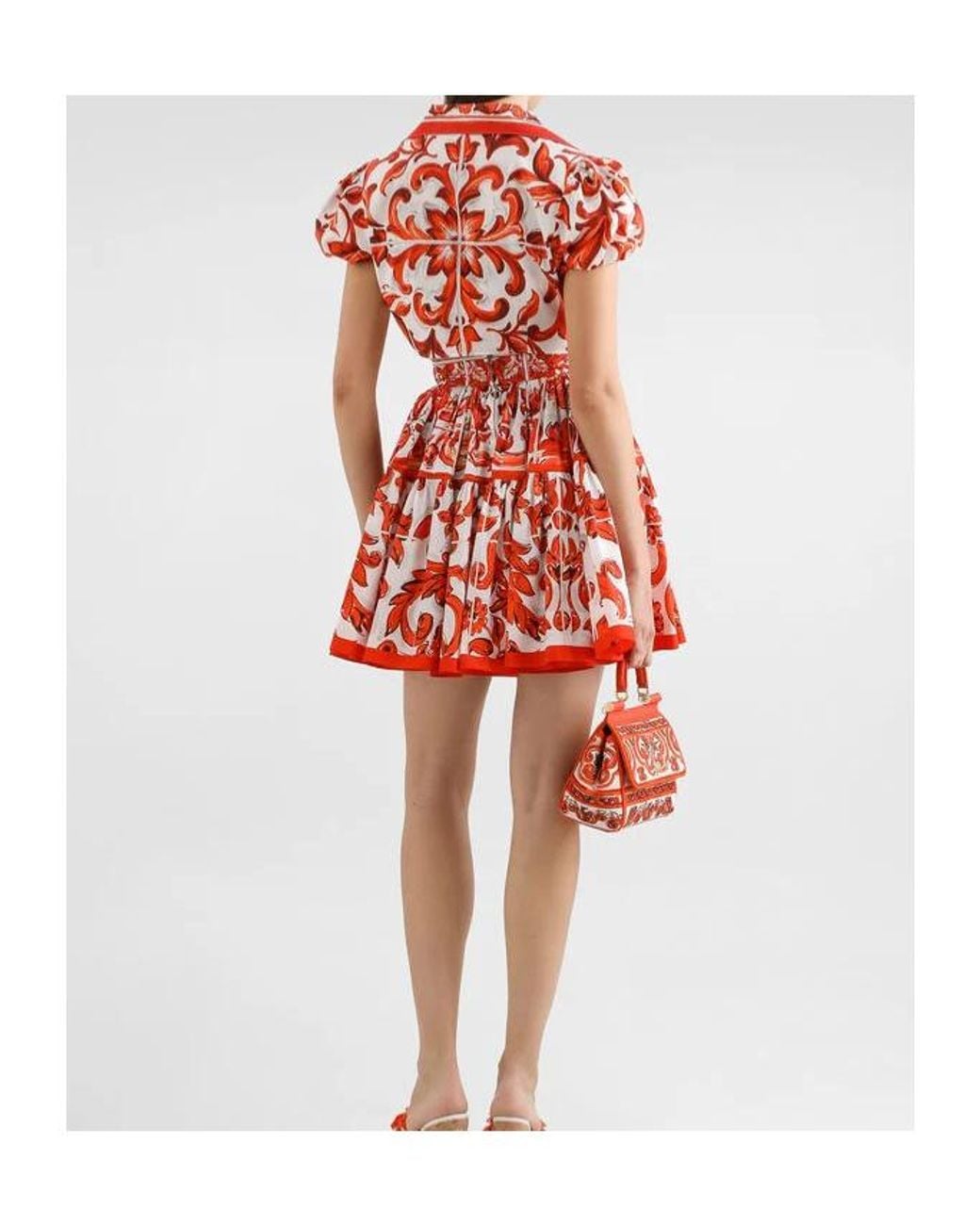 Dolce & Gabbana Red Cropped Shirt