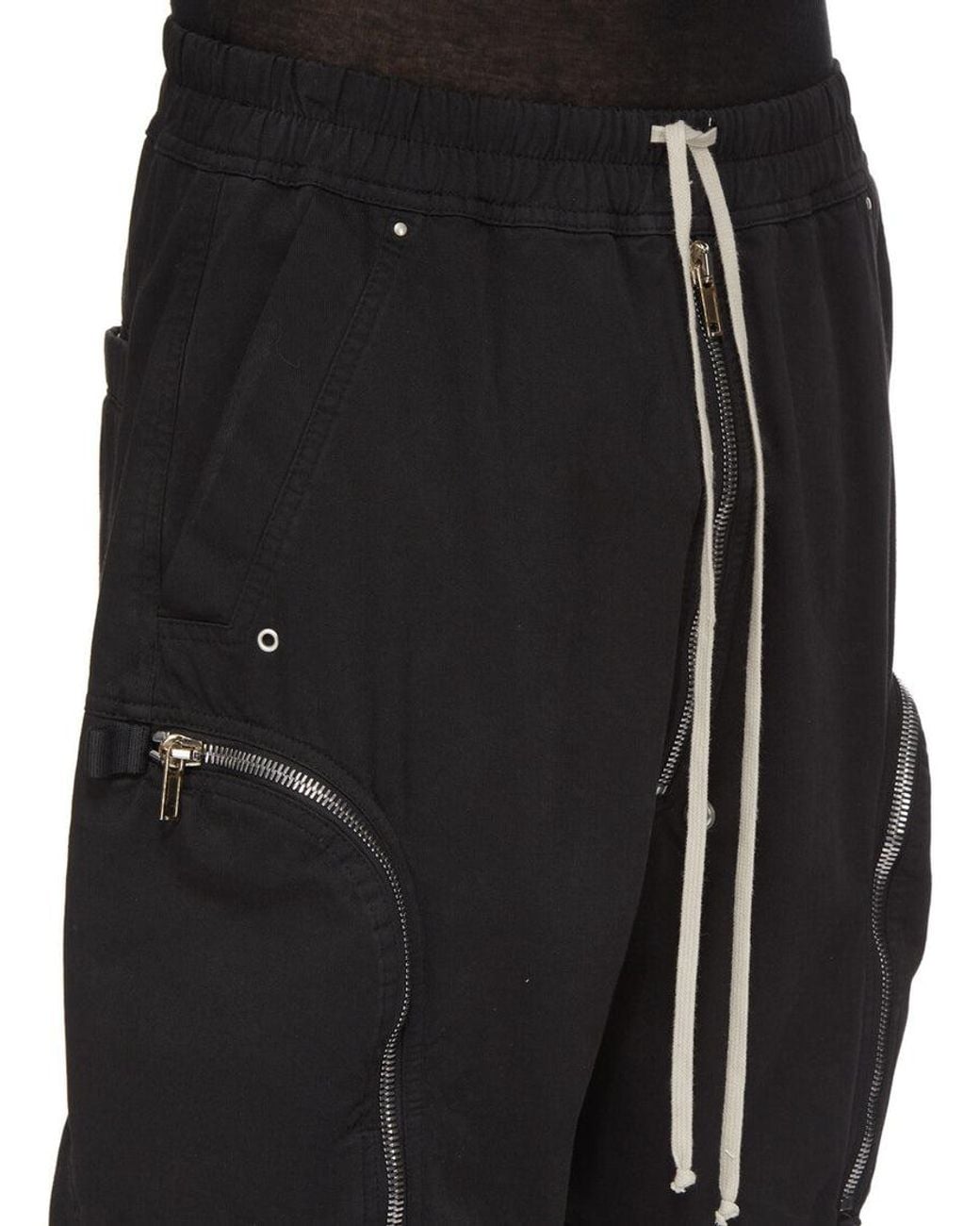 Rick Owens Black Bauhaus Shorts for men