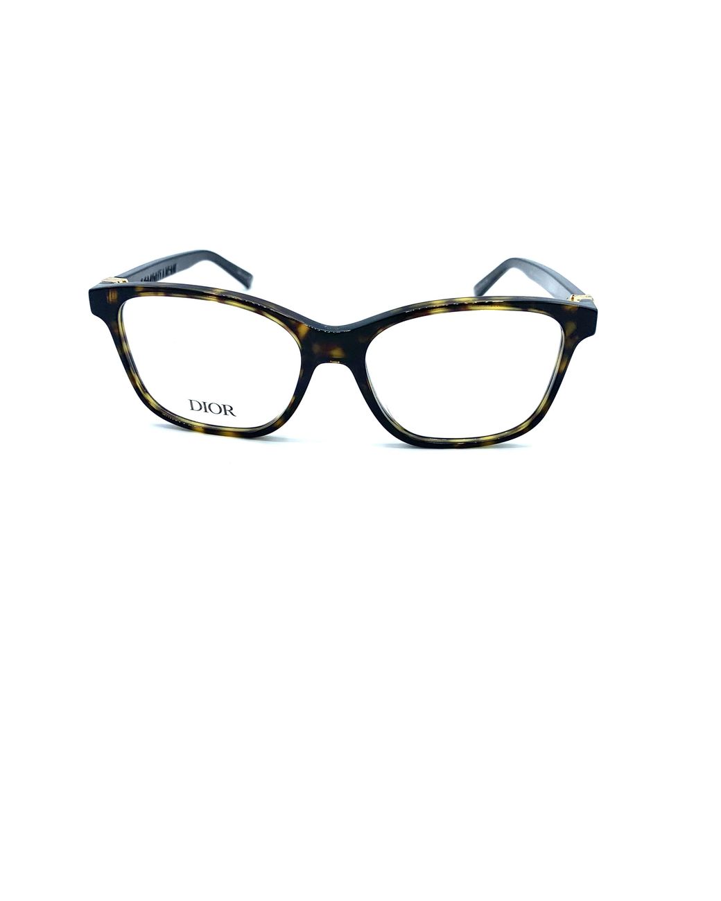 Dior White Montaigne Square-Frame Glasses