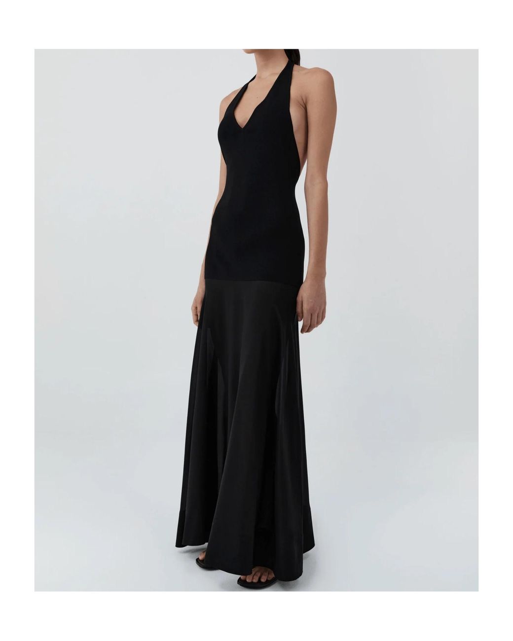 St. Agni Black Backless Dress