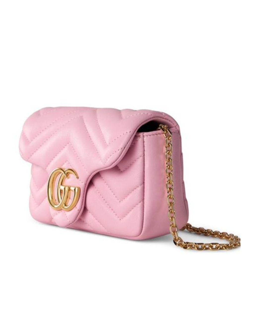 Gucci Pink Gg Marmont Mini Shoulder Bag