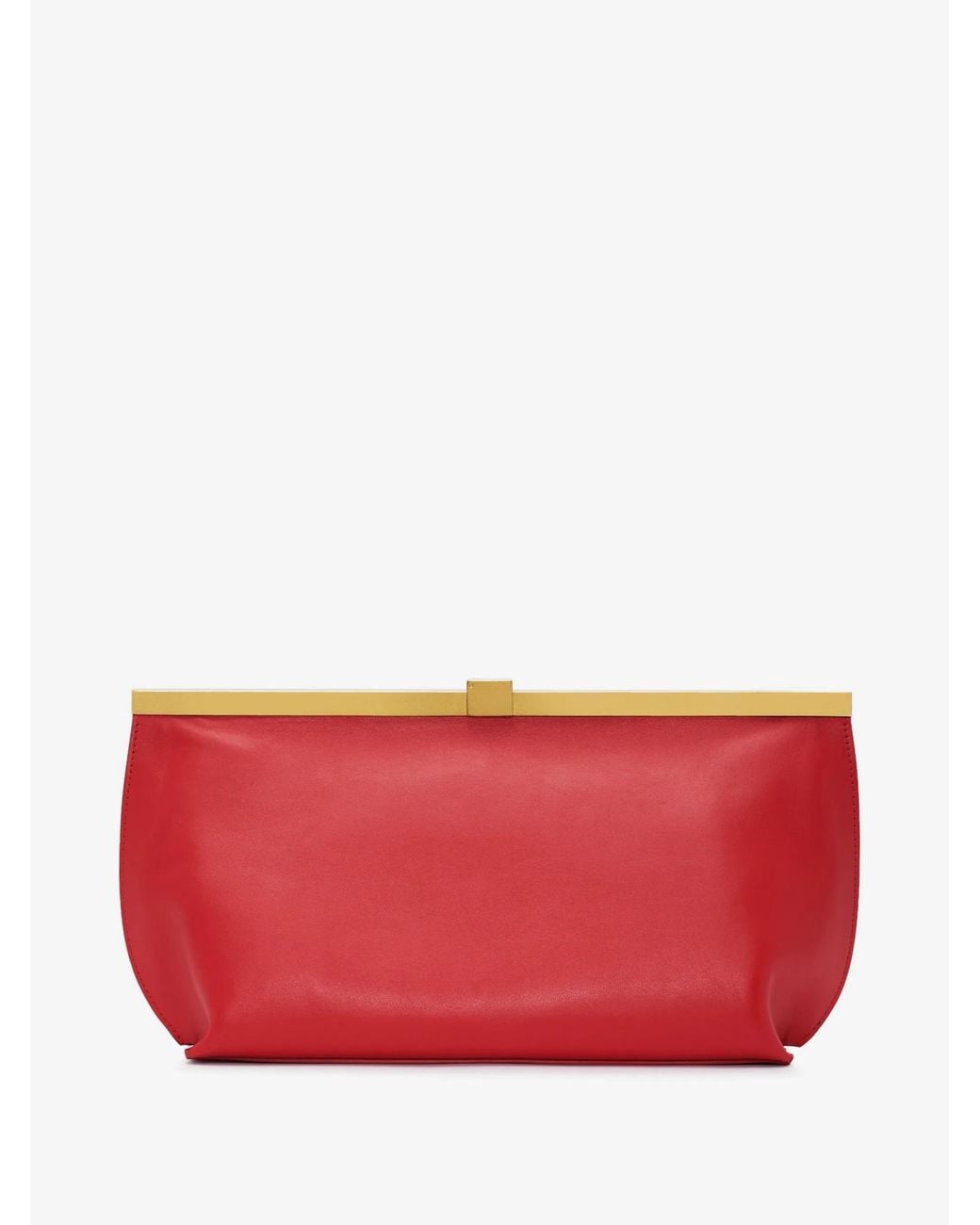 Anine Bing Red Anine Frame Clutch Bag