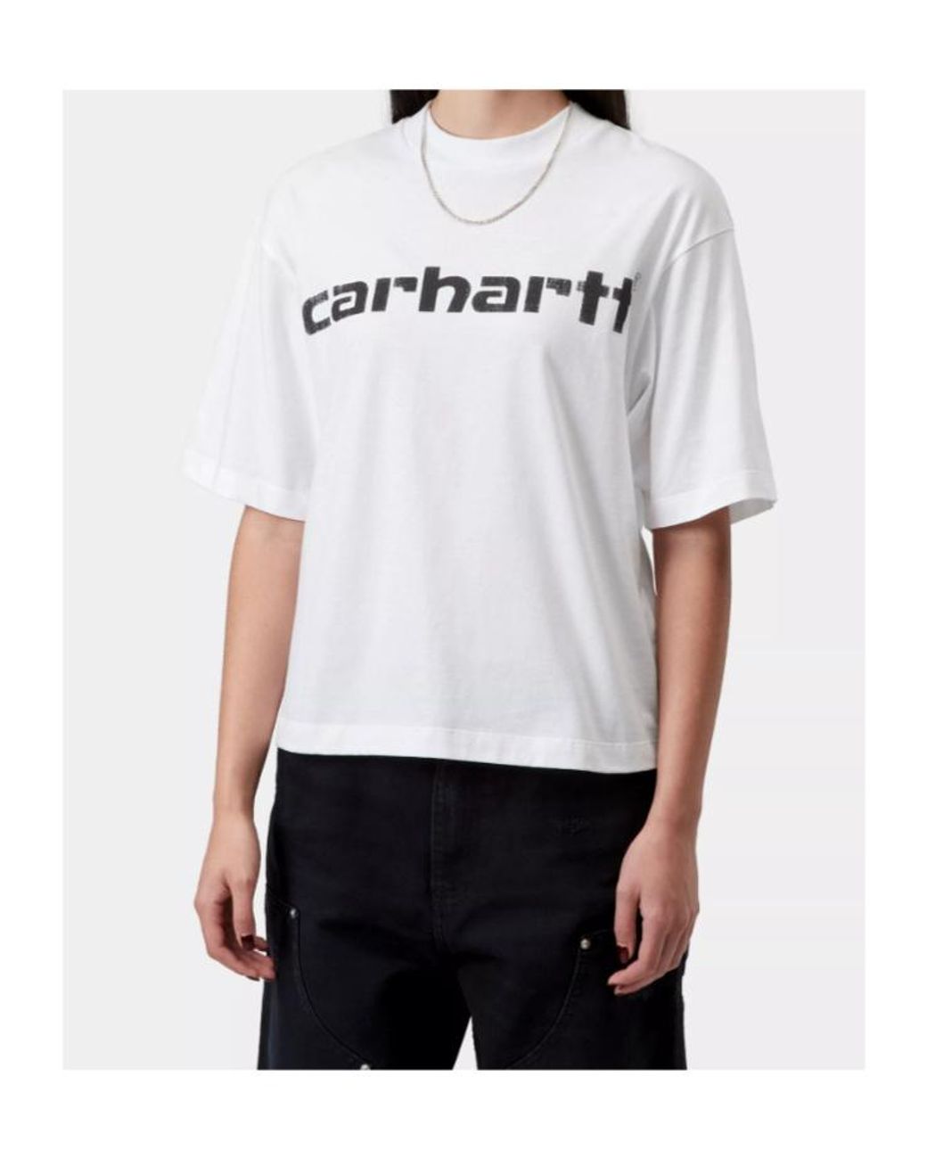 Carhartt White Round-Neck T-Shirt