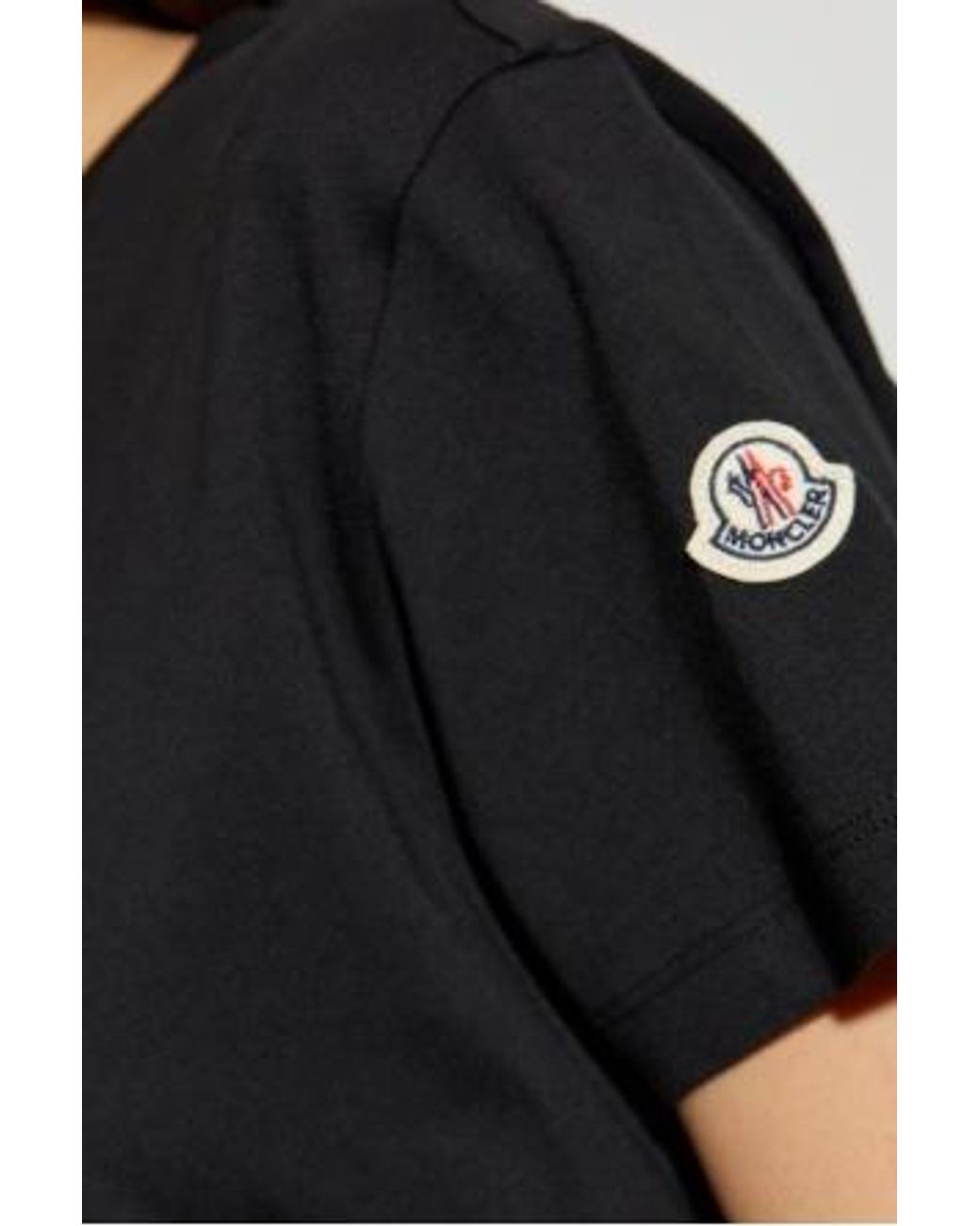 Moncler Black Logo Crew Neck T-Shirt
