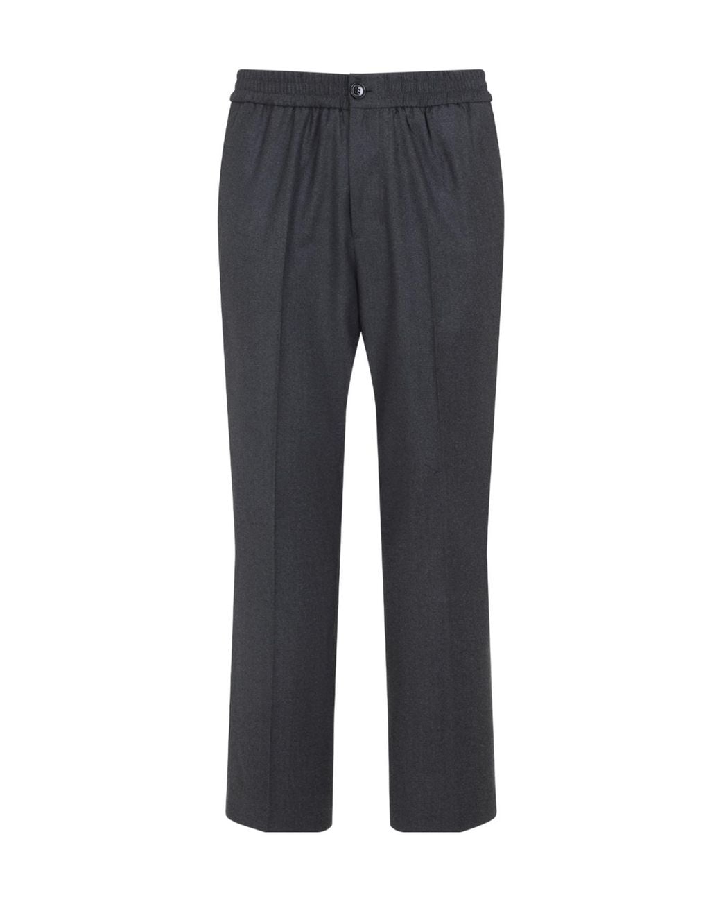 AMI Gray Elasticated Waist Pants for men