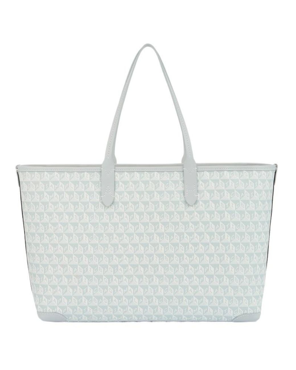 Anya Hindmarch Metallic I Am A Plastic Bag Printed Canvas Tote Bag