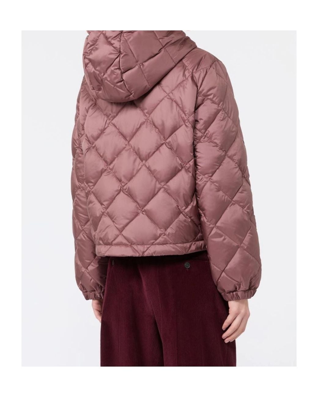 Weekend by Maxmara Red Quilted Puffer Jacket