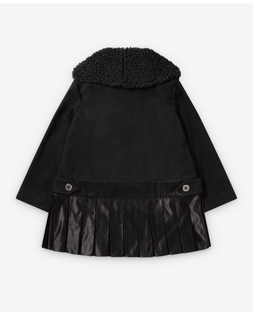 Chopova Lowena Black Fudge Buckle Coat
