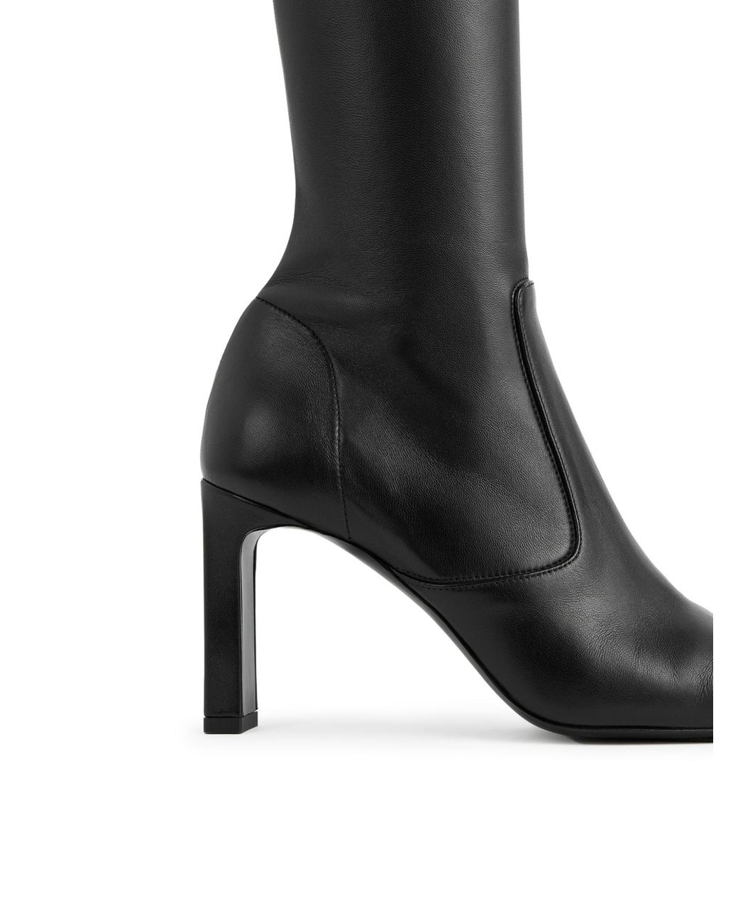 Totême Black Over-The-Knee Boots