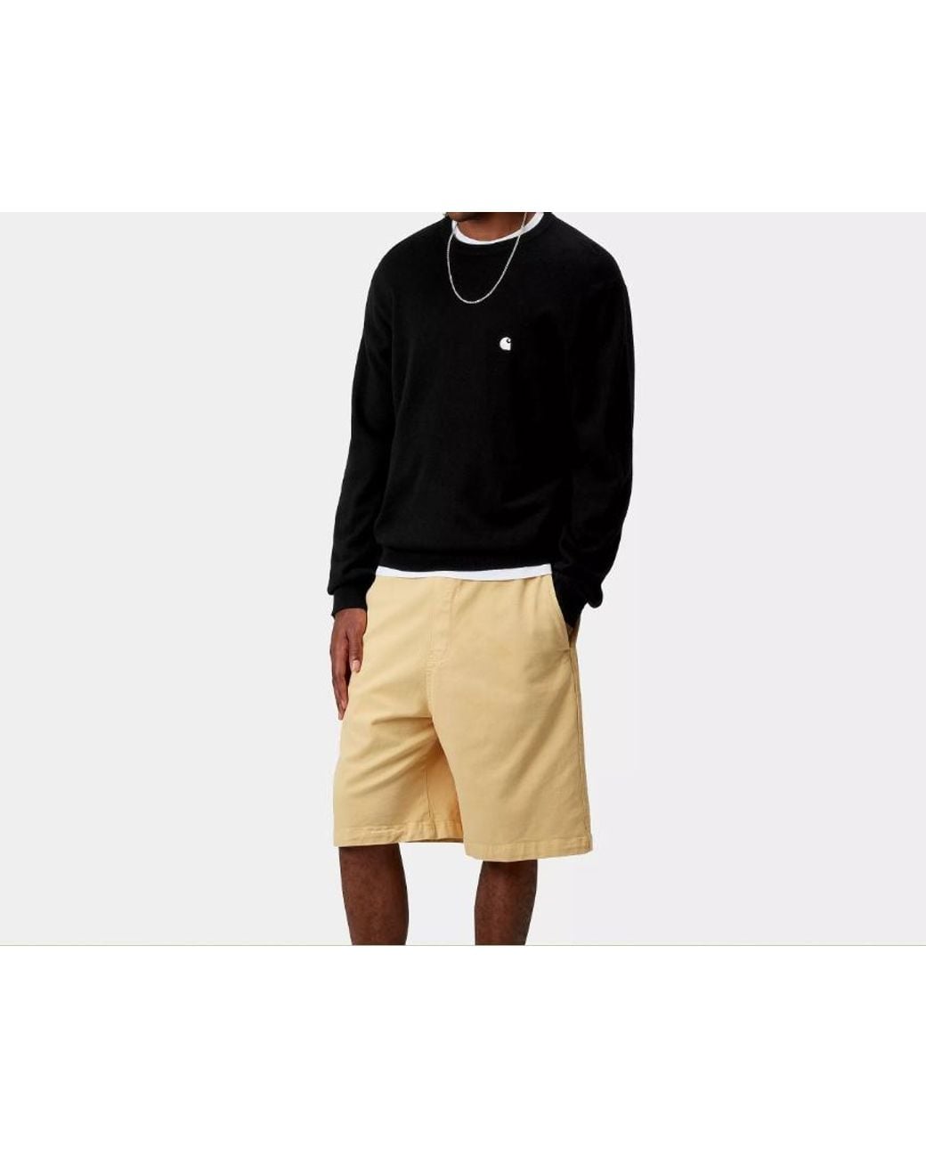 Carhartt Black Madison Crewneck Knitted Jumper for men