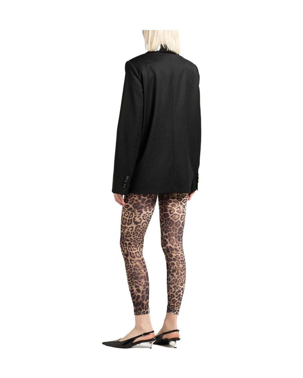 Ganni Black Double-Breasted Blazer