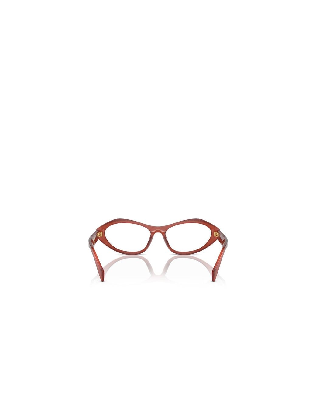 Prada White Eyewear Cat-Eye Glasses