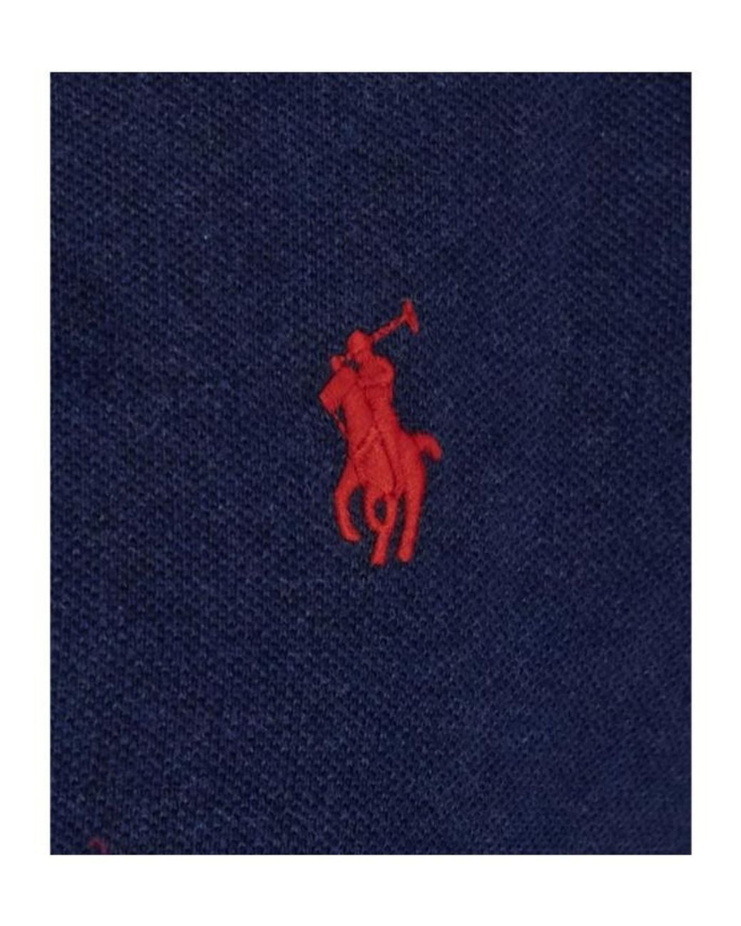 Polo Ralph Lauren Blue Slim Long Sleeve Polo Shirt for men