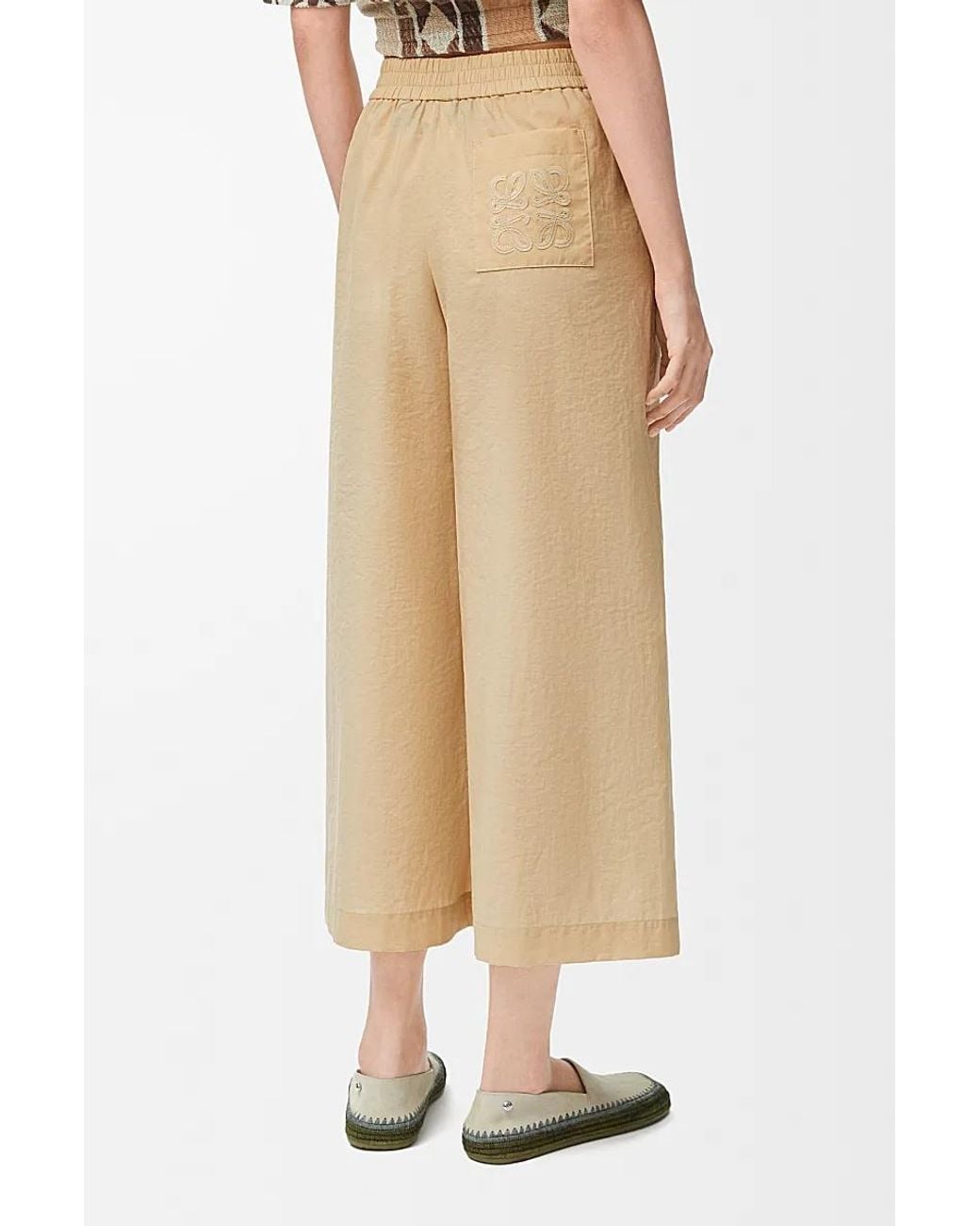 Loewe Natural Cropped Trousers