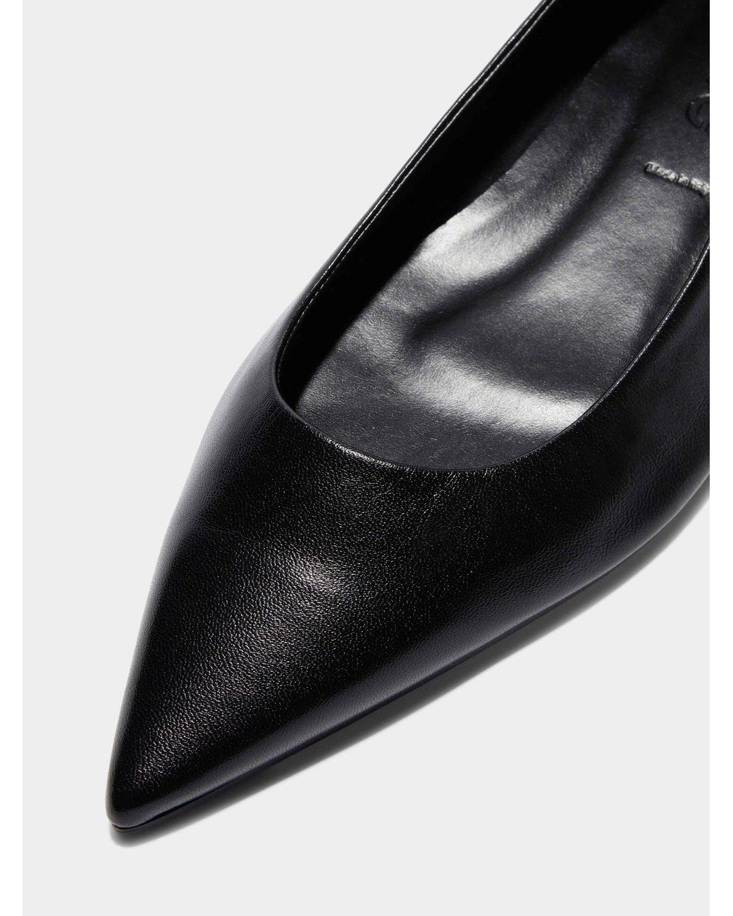 Aeyde Black Cassy Pointed-Toe Ballet Flats
