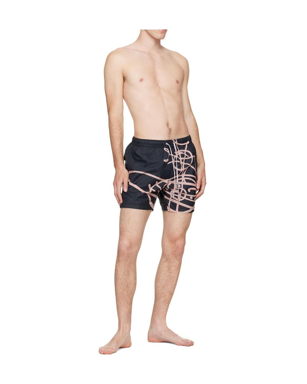 Vivienne Westwood Blue All Over Print Swim Shorts for men