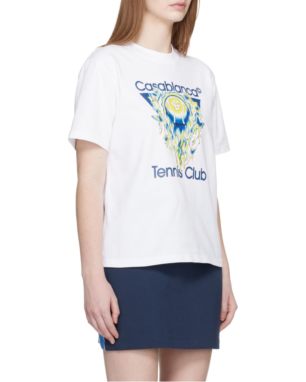 Casablanca White T-Shirt With Logo