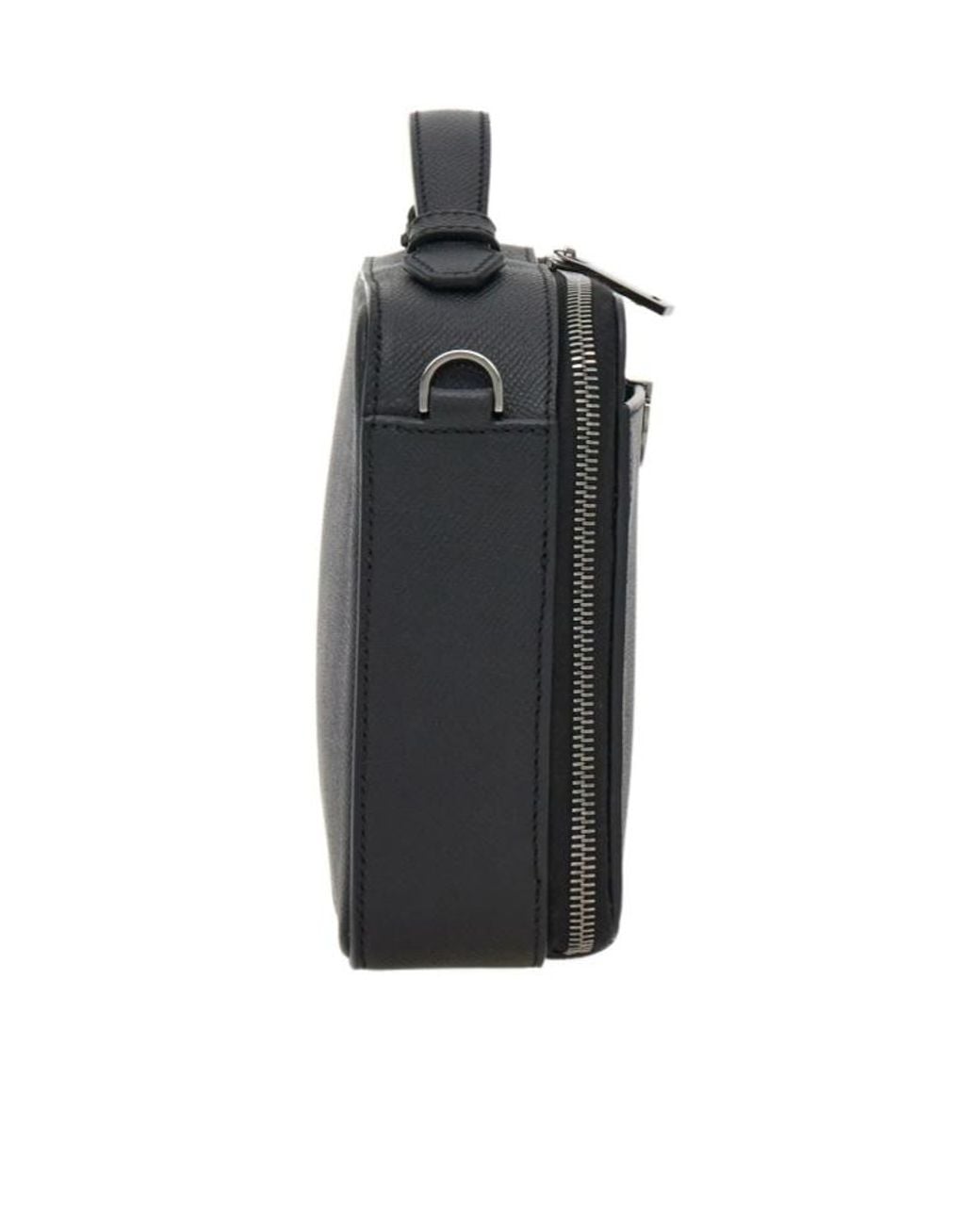 Ferragamo Black Ferragamo Eyewear Embossed Messenger Bag for men