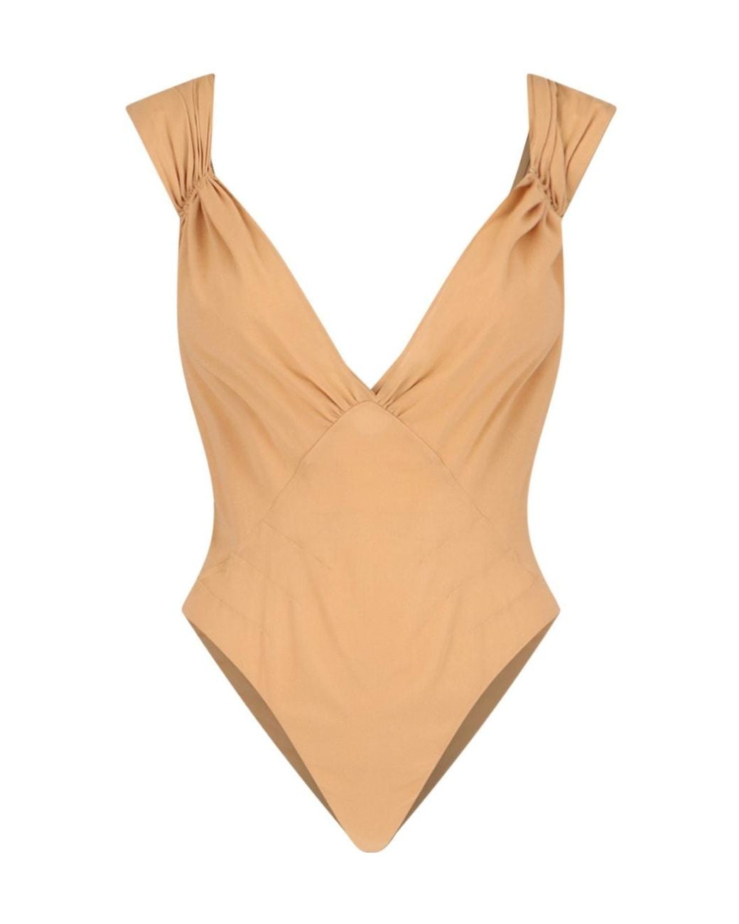 Saint Laurent White Cross-Back Sleeveless Bodysuit
