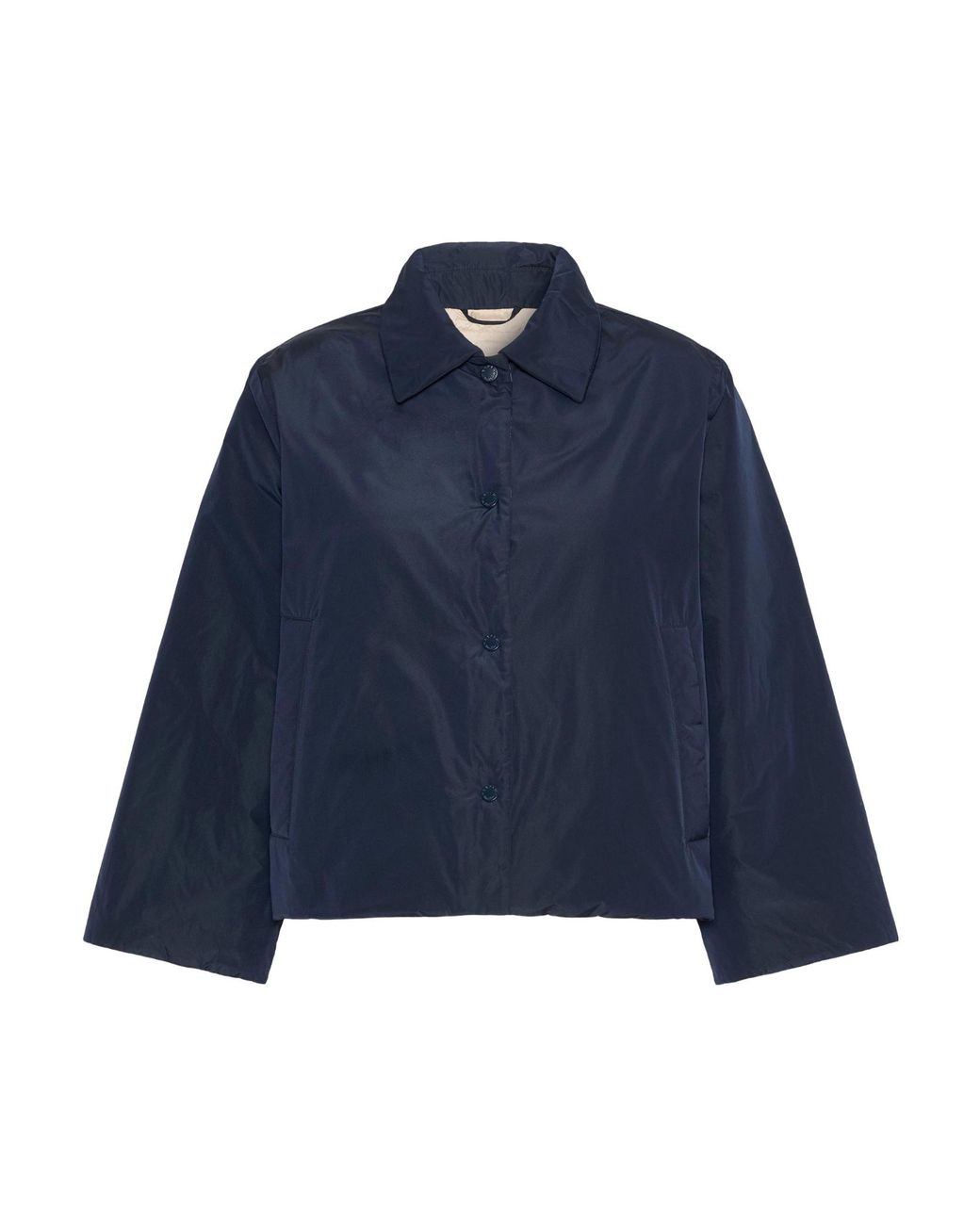 Weekend by Maxmara Blue Button-Up Collared Jacket