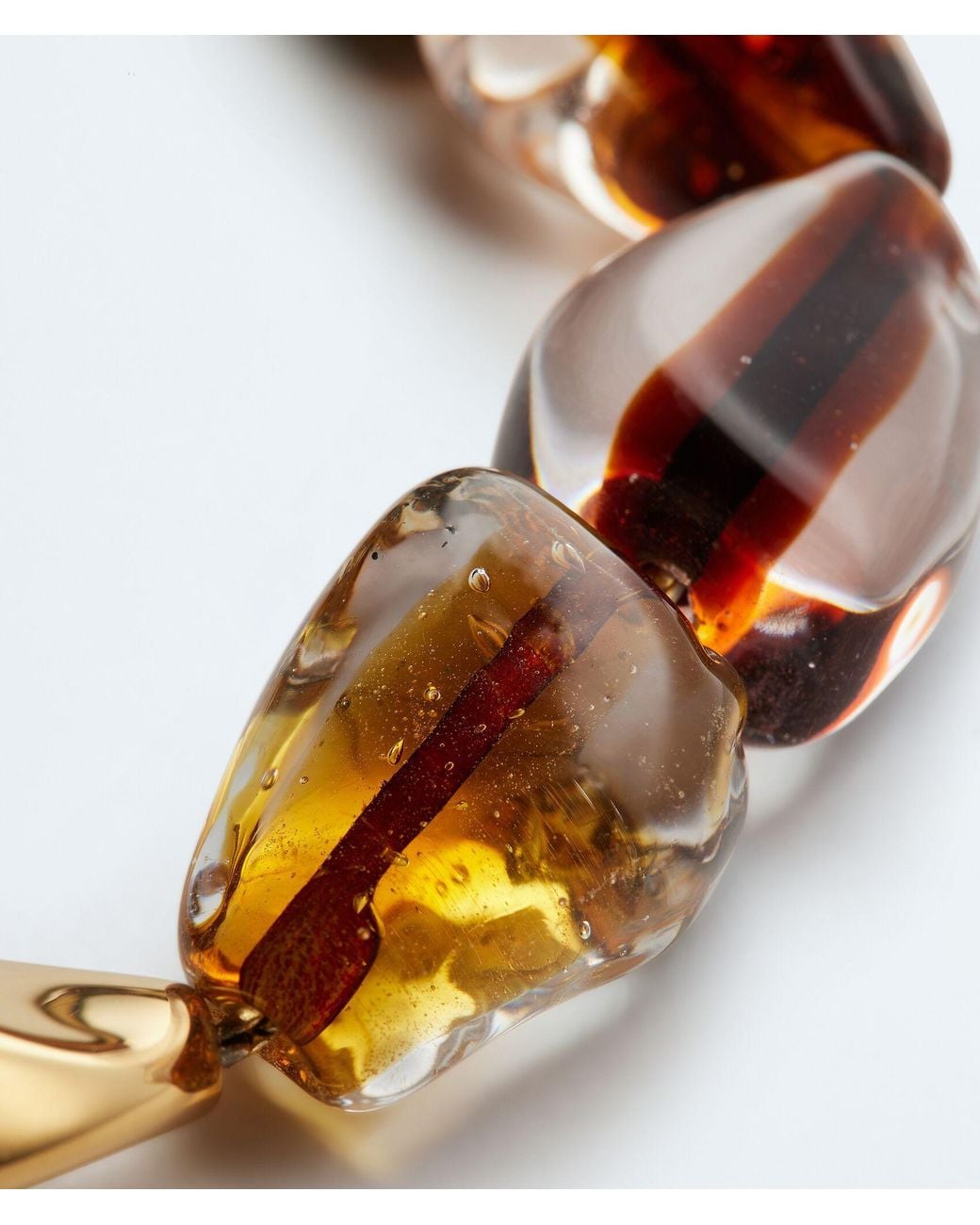 Bottega Veneta Metallic Prisma Necklace