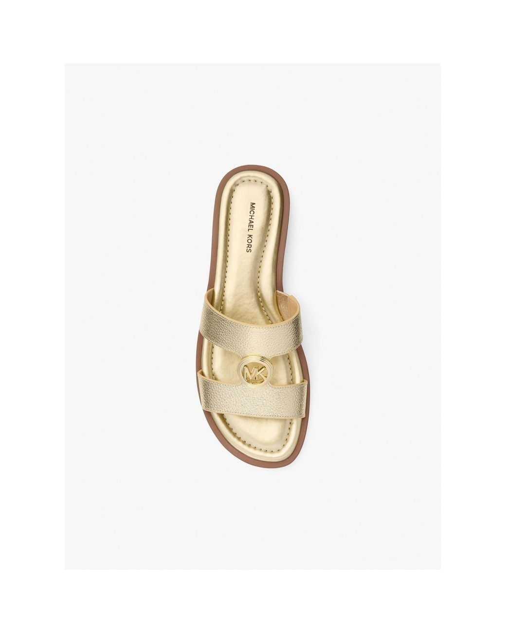 MICHAEL Michael Kors White Erin Flat Sandals