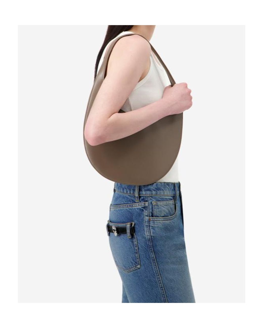 Coperni Gray Medium Soft Swipe Bag