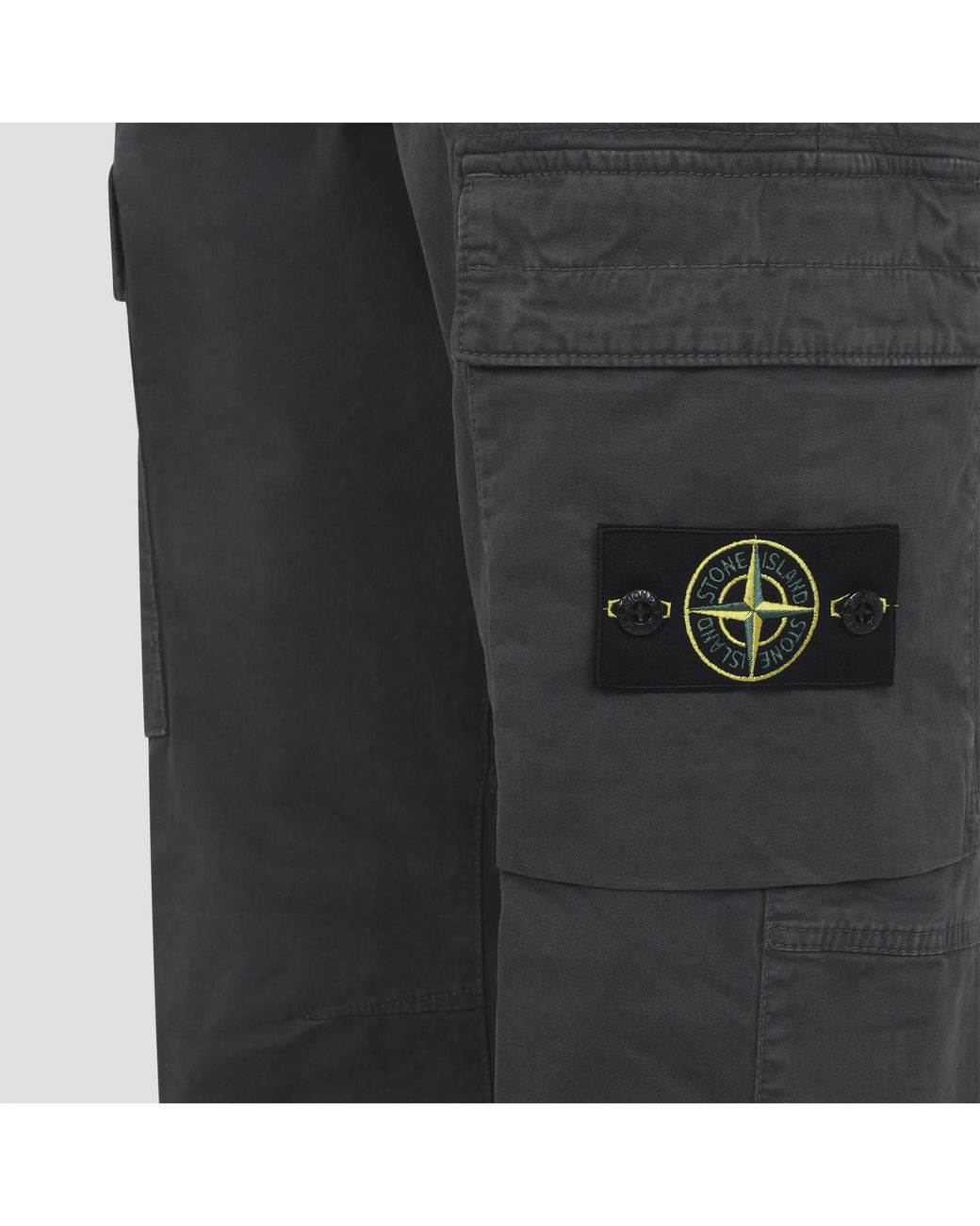 Stone Island Gray Regular-Fit Cargo Pants for men