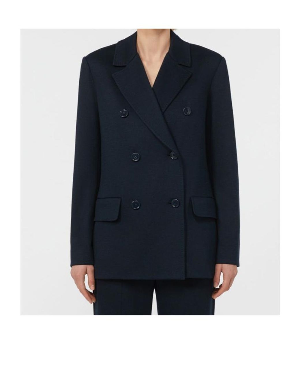 Max Mara Blue Long-Sleeved Suit Jacket