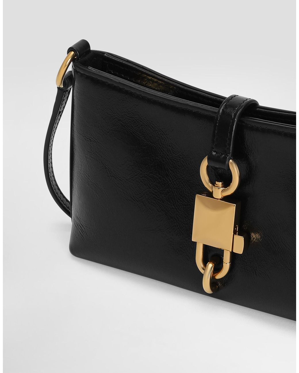 Dolce & Gabbana Black Lock Shoulder Bag