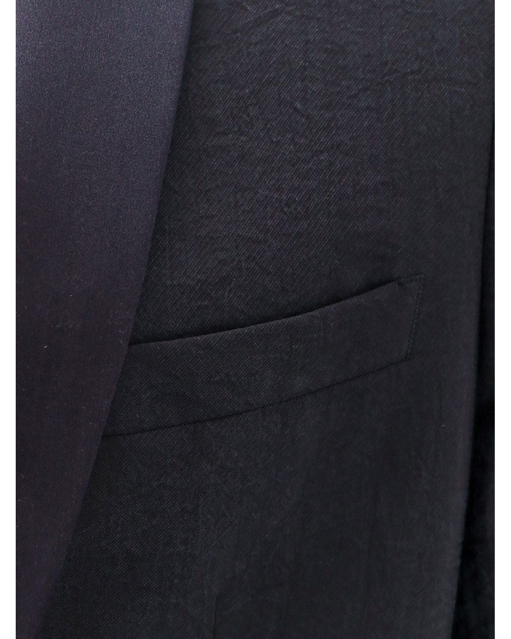 Giorgio Armani Blue Single-Breasted Twill Blazer for men