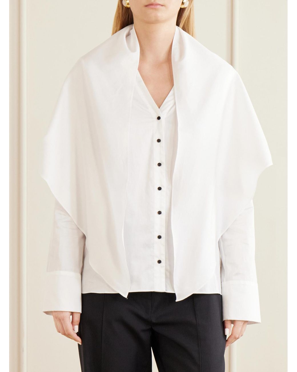 TOVE White Lightweight Cotton Shirt