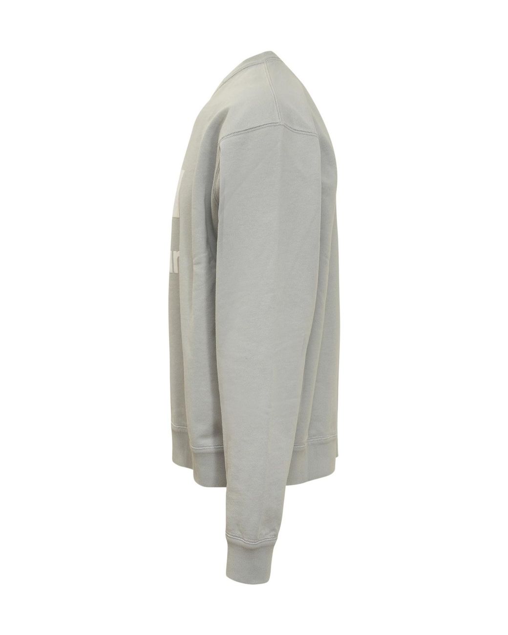 Isabel Marant Gray Logo Flocked Crewneck Sweatshirt for men