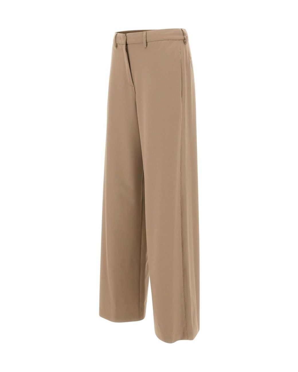 Fabiana Filippi Natural Spoleto Wide-Leg Pants