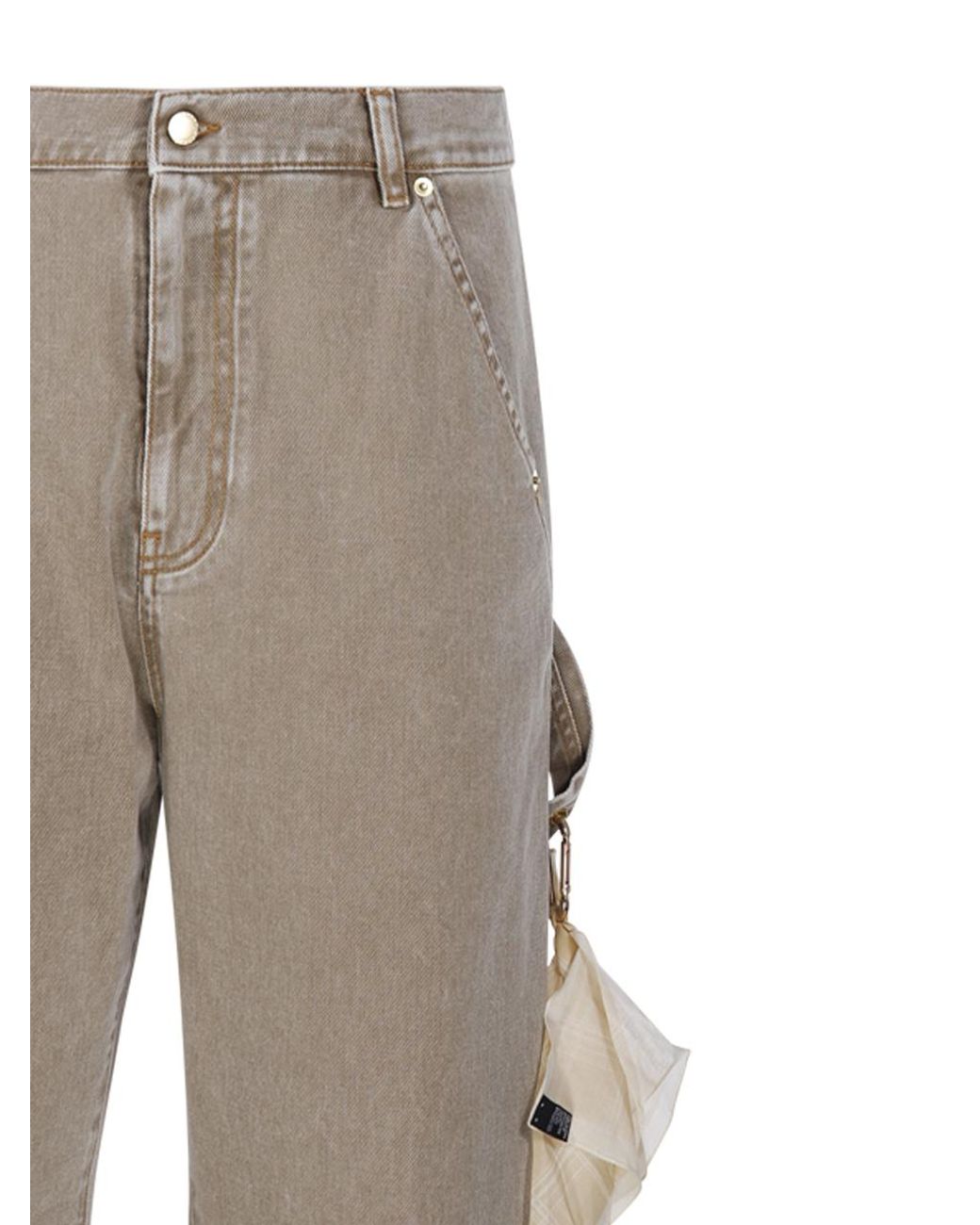 DARKPARK Gray Sienna Loose Side Split Jeans