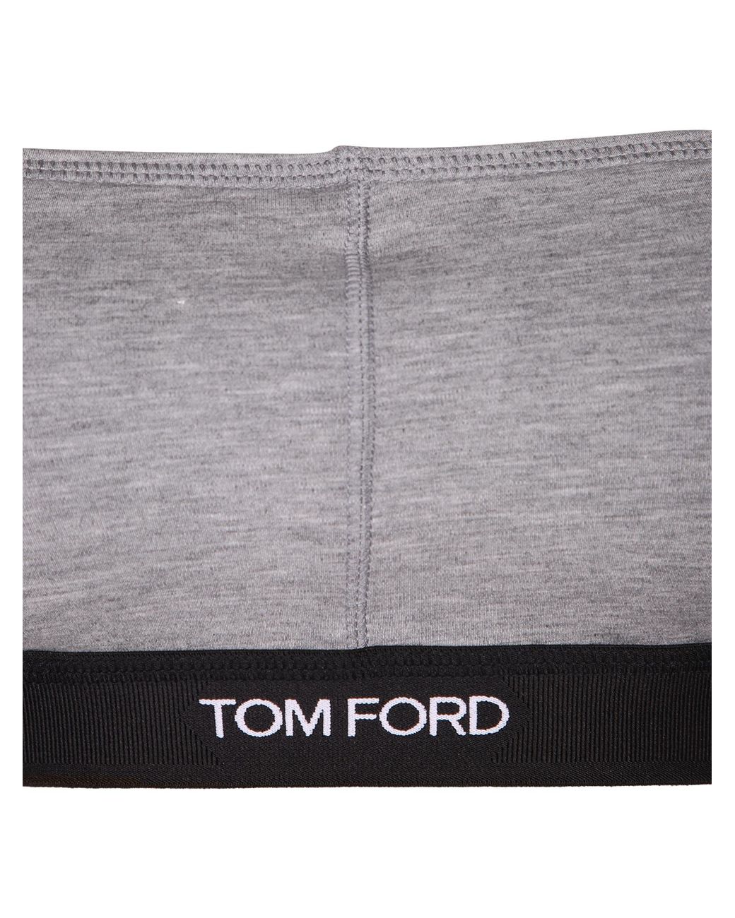 Tom Ford Gray Logo-Underband Bra