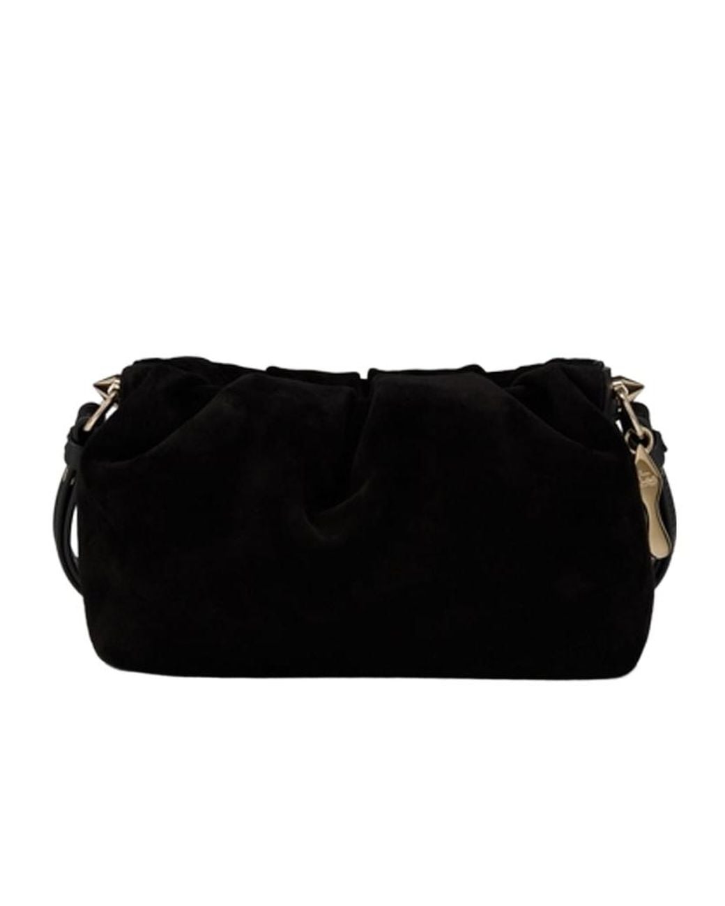 Christian Louboutin Black Ruched Shoulder Bag