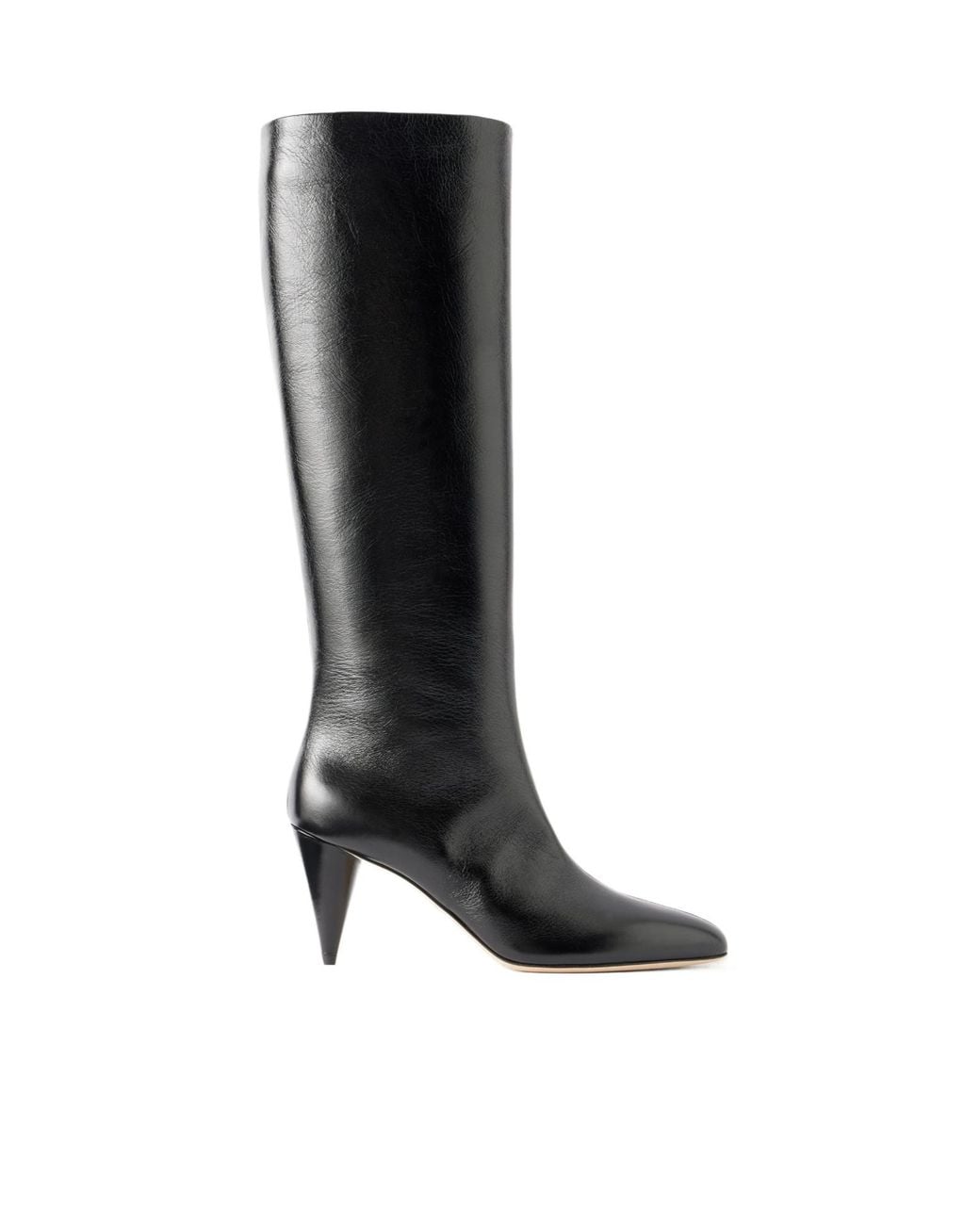 Victoria Beckham Black Leather Knee Boots
