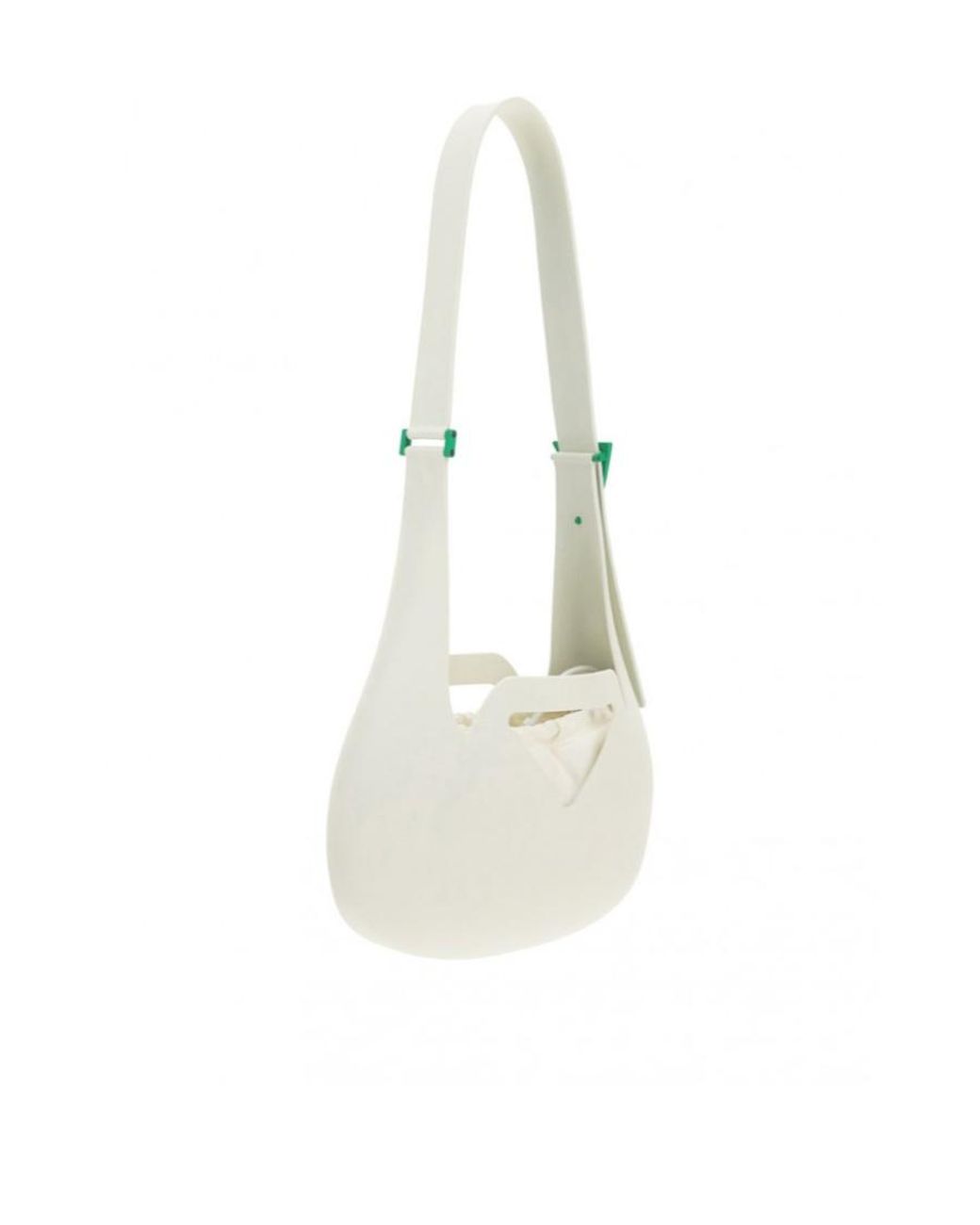 Bottega Veneta White Small Moulded Shoulder Bag
