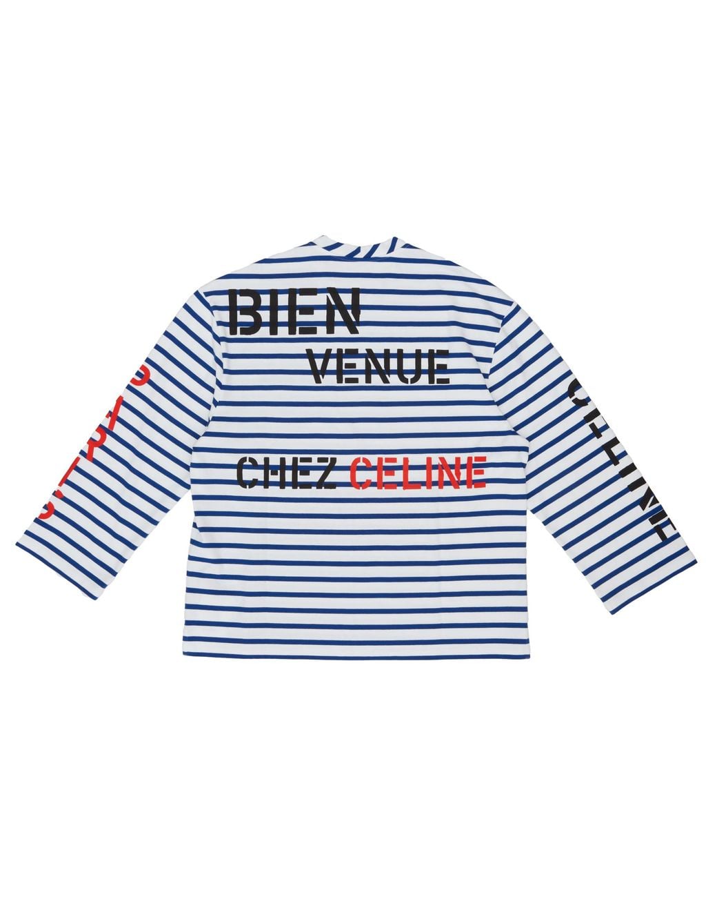 Céline Blue Long-Sleeved T-Shirt