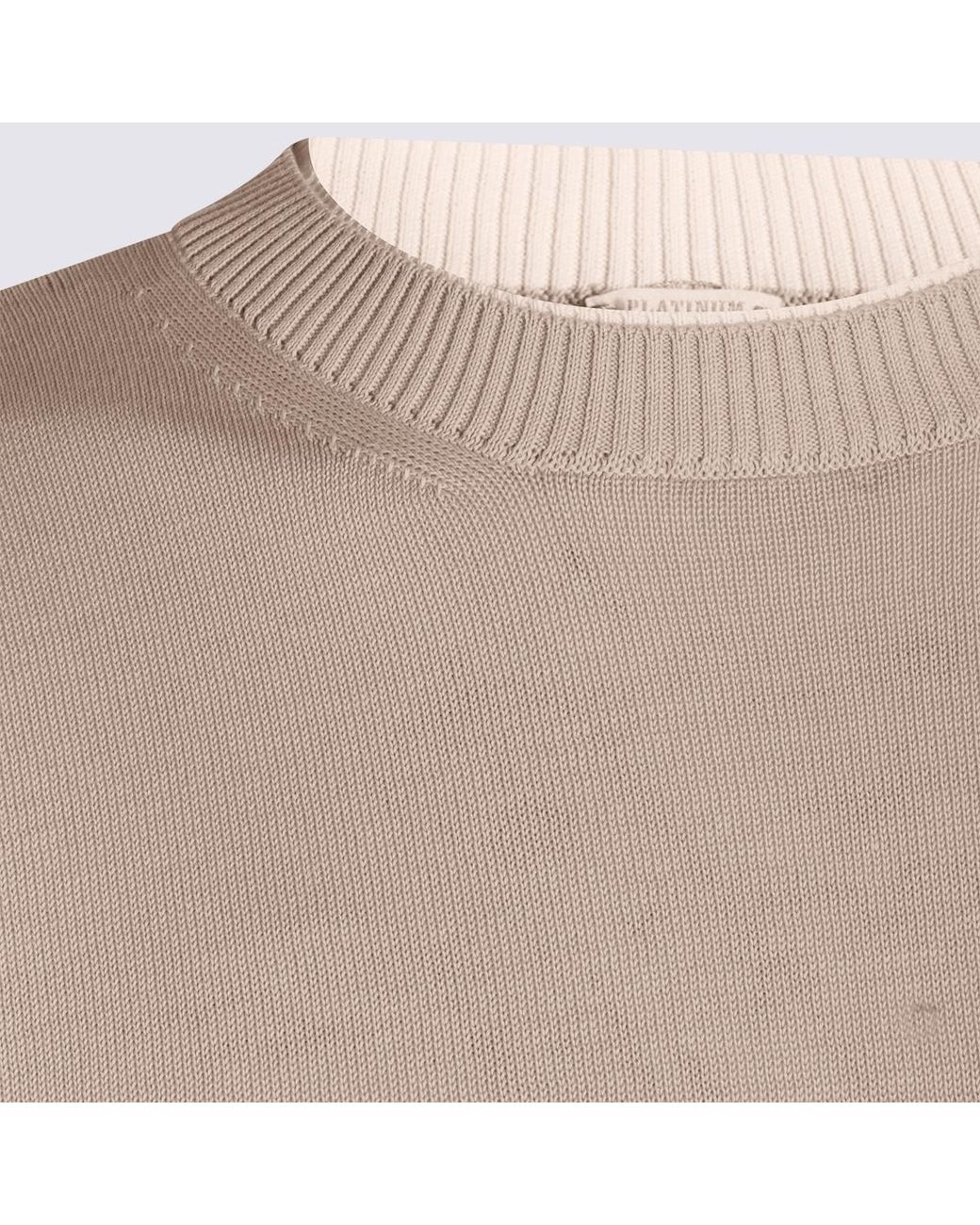 Eleventy White Short Sleeved Crewneck Knitted Top for men