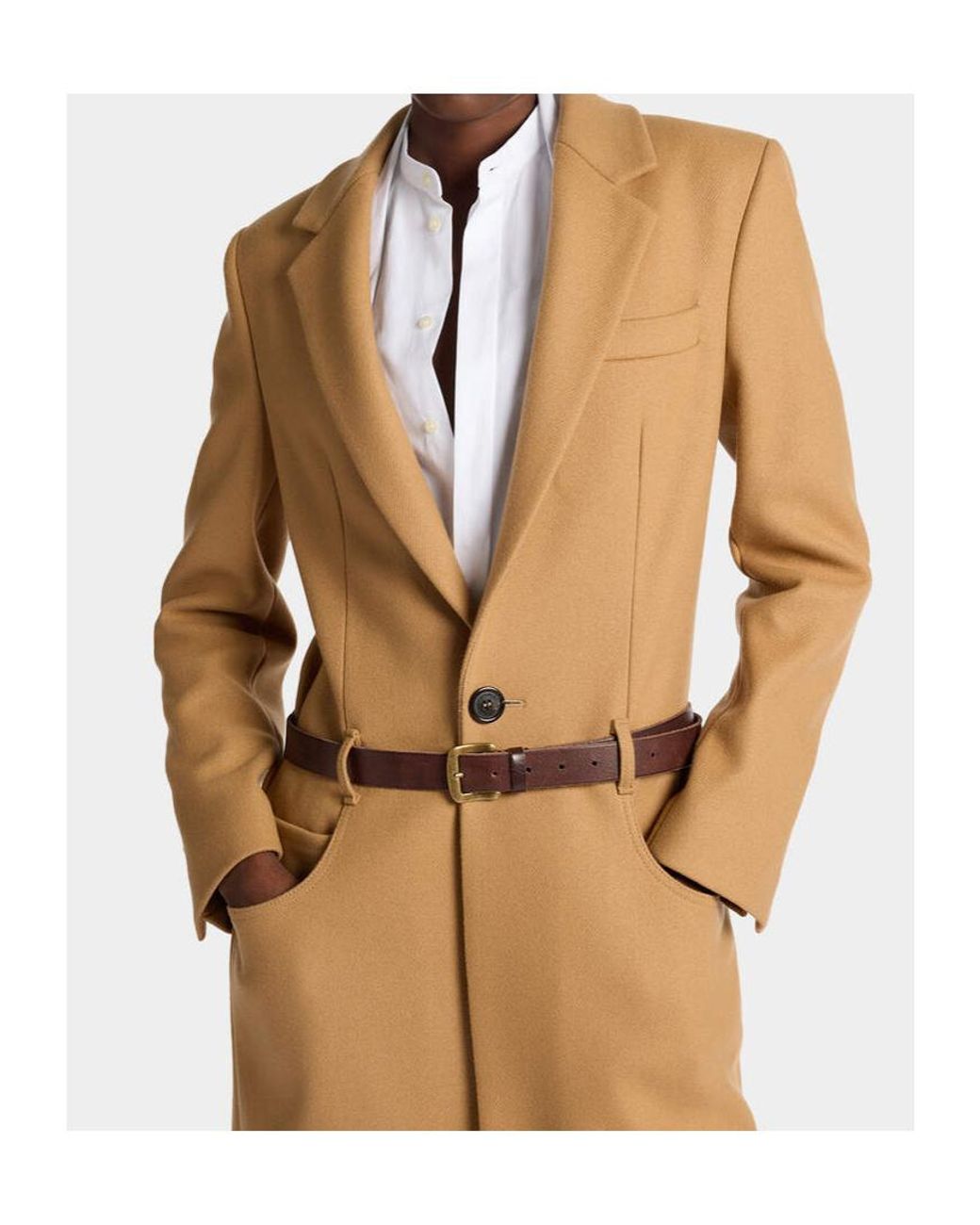 DSquared² Natural Low-Belt Coat